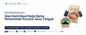 Pemberitahuan Isian Kontribusi Kerja Sama Pemerintah Provinsi Jawa Tengah