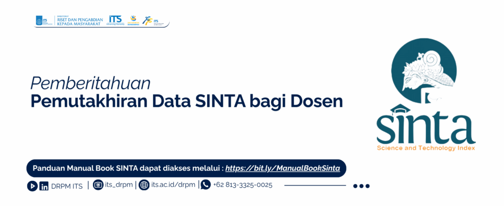 Pemberitahuan Pemutakhiran Data SINTA bagi Dosen