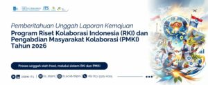 Pemberitahuan Unggah Laporan Kemajuan RKI dan PMKI Tahun 2026