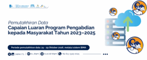 Pemberitahuan Pemutakhiran Capaian Luaran Program Pengabdian kepada Masyarakat Tahun 2023–2025