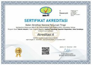 sertifikasi dan akreditasi Departemen Fisika FSAD ITS Surabaya