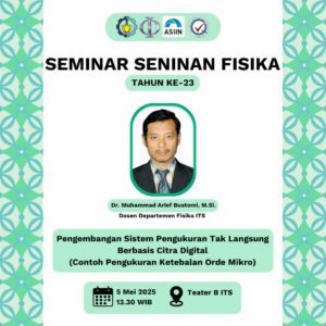 Muhammad Arief Bustomi monday seminar department of physics fsad its surabaya