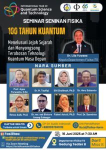 seminar seninan Departemen Fisika FSAD ITS Surabaya