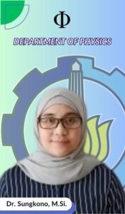 Yanurita Dwi Hapsari Dosen Departemen Fisika FSAD ITS Suarabaya