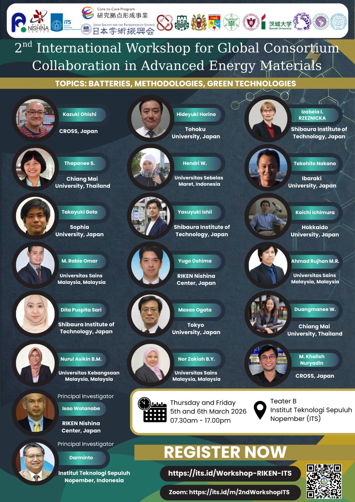 Workshop Internasional kolaborasi global konsorsium untuk Material Advanced