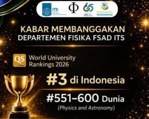 World Ranking University Physics Department #3 in Indonesia