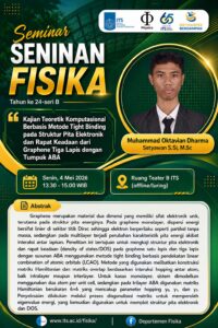 Monday Seminar, May 04, 2026, 24rd