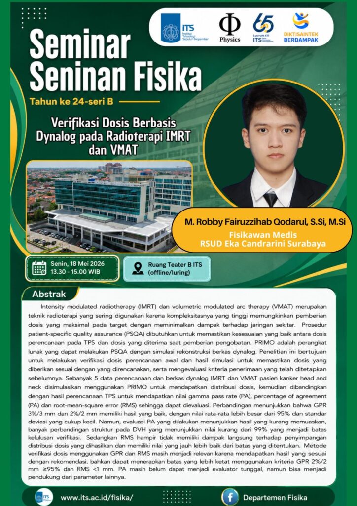 Seminar Seninan Departemen Fisika FSAD ITS Surabaya