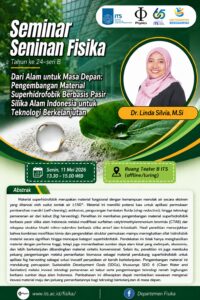 Seminar Seninan Linda Sylvia dosen Departemen Fisika FSAD ITS Surabaya