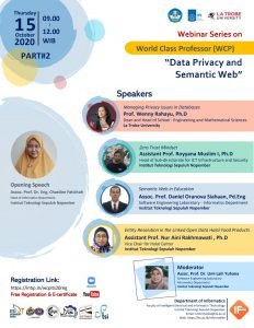 Webinar Series on World Class Professor “Data Privacy and Semantic Web”