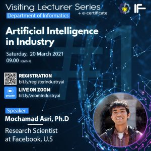 Visiting Lecturer Series, “Artificial Intelligence in Industry”