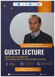GUEST LECTURE : Agriculture Intelligent – Leveraging Tech for Sustainable Farming