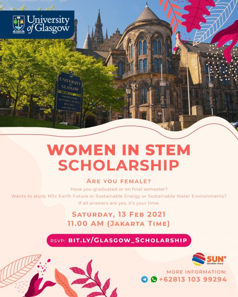 Women in STEM University of Glasglow Fully Funded
