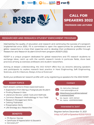 R2SEP Call for Speaker 2022