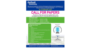 Daffodil International University Call for Papers: International Conference 2022
