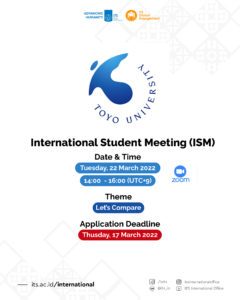 Toyo University International Student Meeting