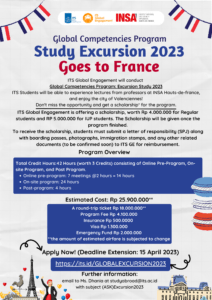 [Deadline Extension] Excursion to INSA Hauts-de-France Summer 2023