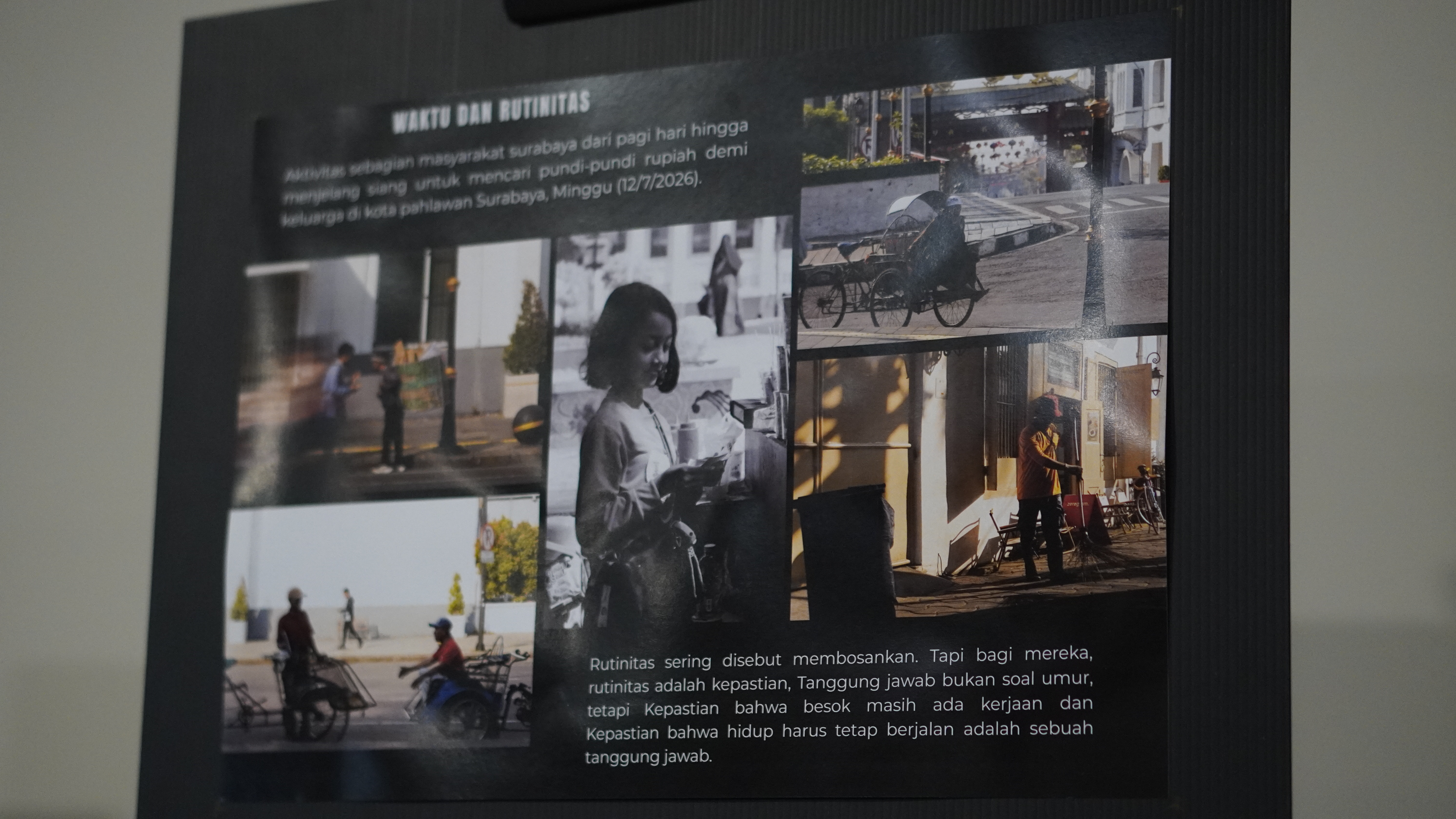 Salah satu karya orisinal hasil cetak peserta yang dipajang pada pameran bersama Peksimida Jatim 2026 di DKV ITS