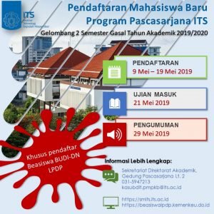 Pendaftaran Mahasiswa Baru Program Pascasarjana (Khusus Pendaftaran Beasiswa BUDI-DN LPDP)