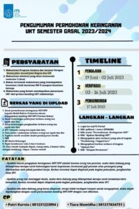 Poster Pengumuman Keringanan UKT smtr Gasal 2023-2024 Teknik Komputer ITS