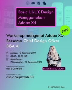 Workshop Mengenai Adobe XD Pamela Kareen, S.T., M.T. Teknik Komputer ITS