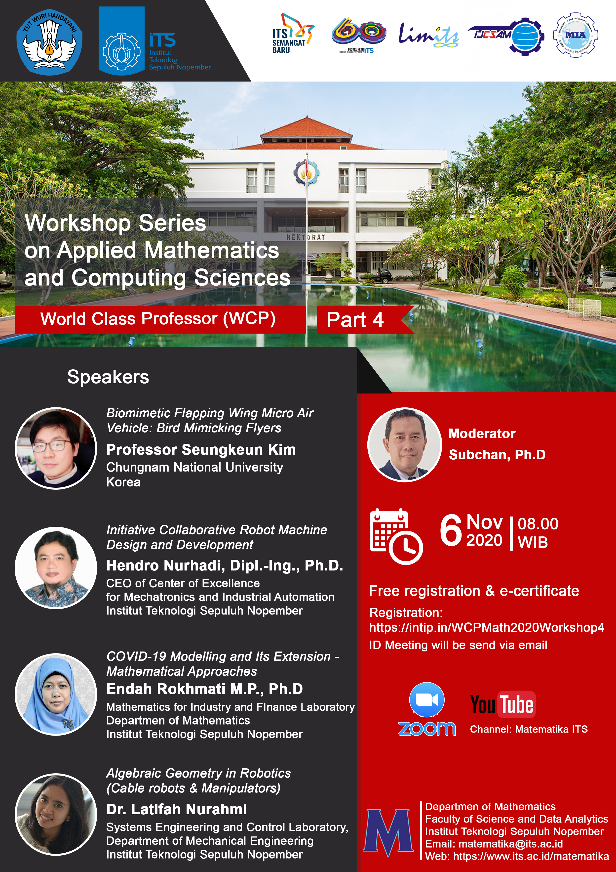 Workshop Series on Applied Mathematics and Computing Sciences