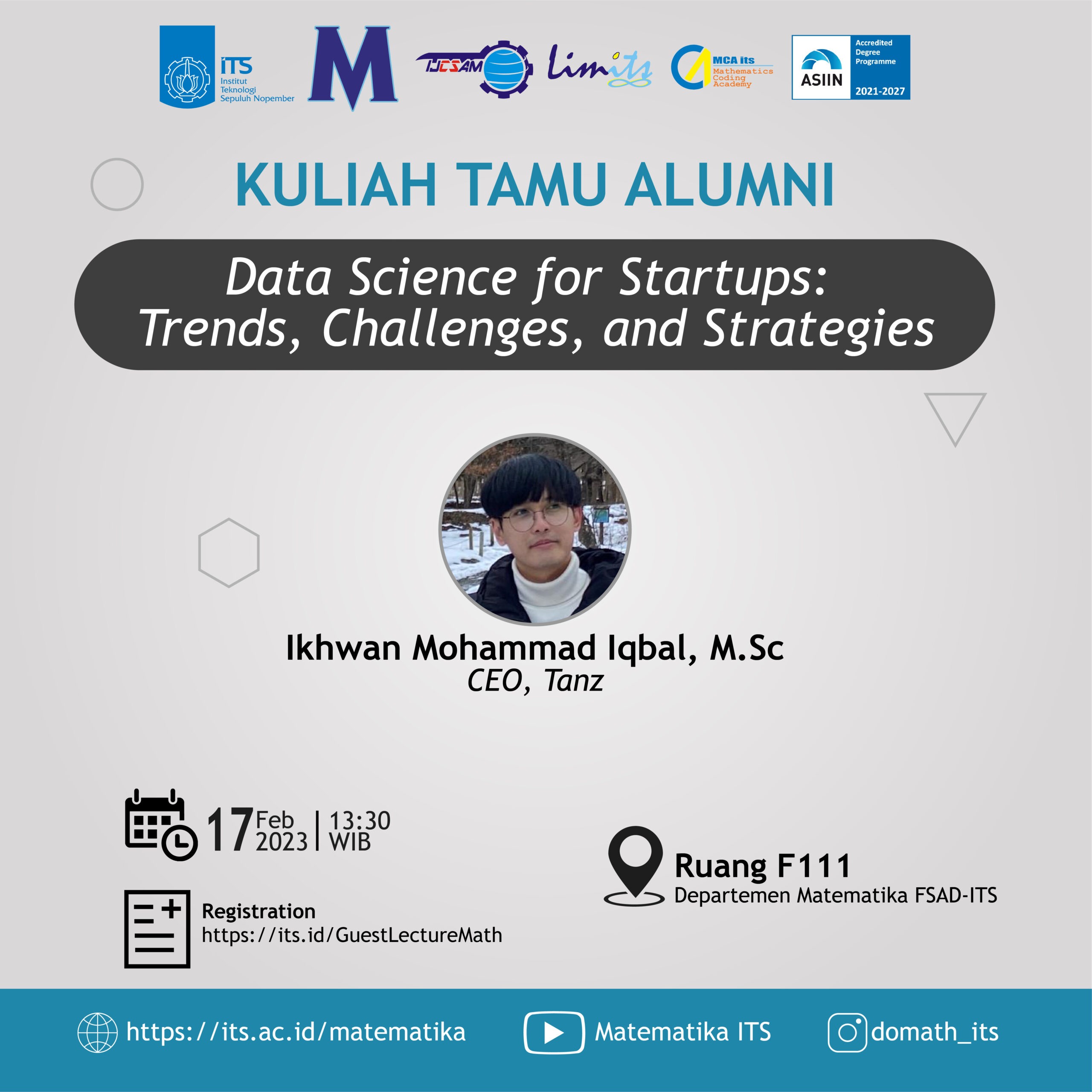 Kuliah Tamu Alumni Data Science for Startups: Trends, Challenges, and Strategies