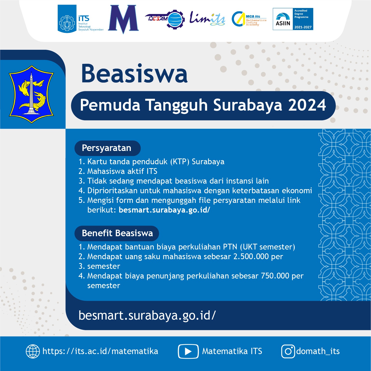 Beasiswa Pemuda Tangguh Surabaya 2024