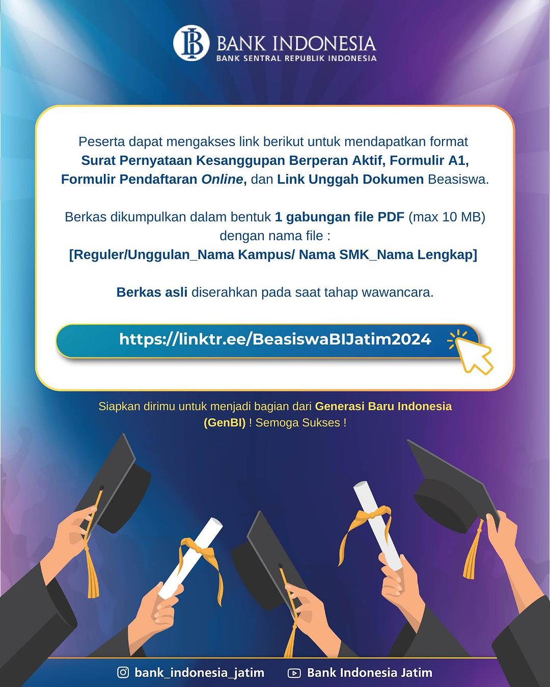 Beasiswa Bank Indonesia 2024