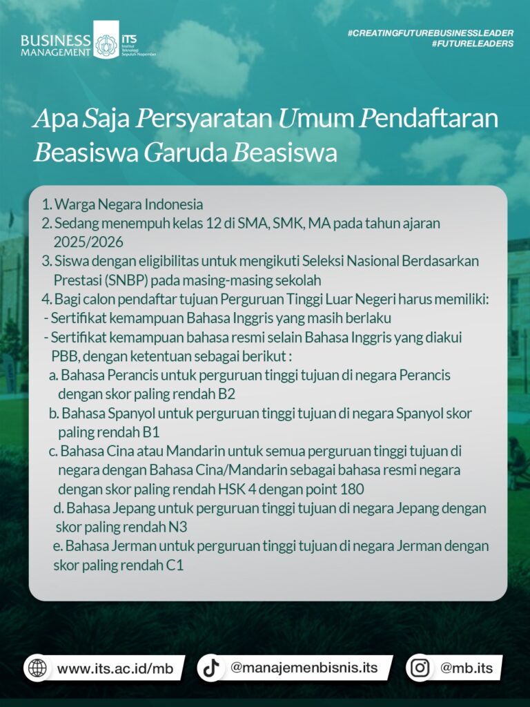 Syarat Beasiswa Garuda