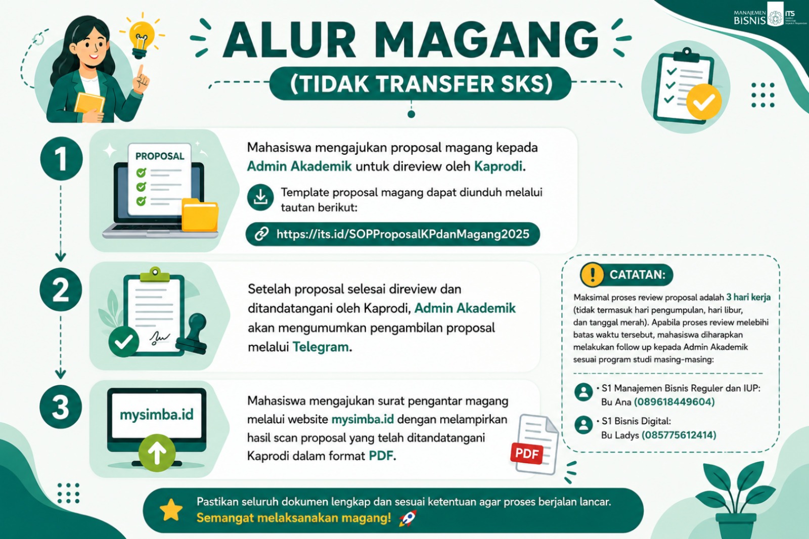 Alur magang (tidak transfer sks) DMB