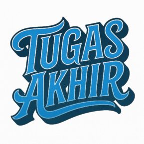 Bold _TUGAS AKHIR_ Typography Design