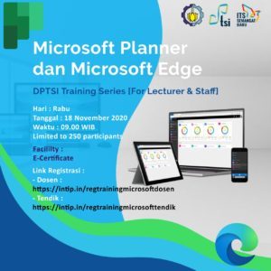 Pelatihan Microsoft Teams for Education, Microsoft Planner, dan Microsoft Edge untuk Dosen