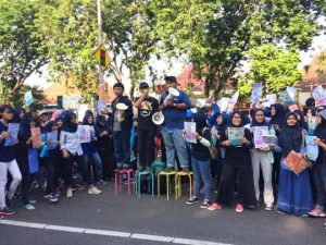 Tolak BABs, Mahasiswa Teknik Lingkungan Gelar Aksi