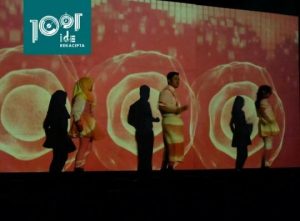 Sambut IDE ART 2017 dengan Video Mapping