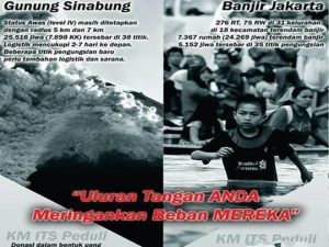 BEM ITS, Tanggapi Bencana Sinabung dan Jakarta