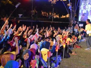 Tunggu Penggumuman, Kontingen Pimnas Beradu Yel-yel