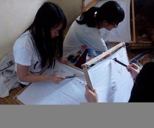 Batik Pukau Mahasiswa Shantou University  Bussiness School