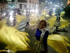 Lampu LED Kilaukan Parade ITS Expo 2015
