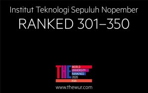 ITS Placed Big Three in Indonesia on THE Asia University Rankings 2020 version