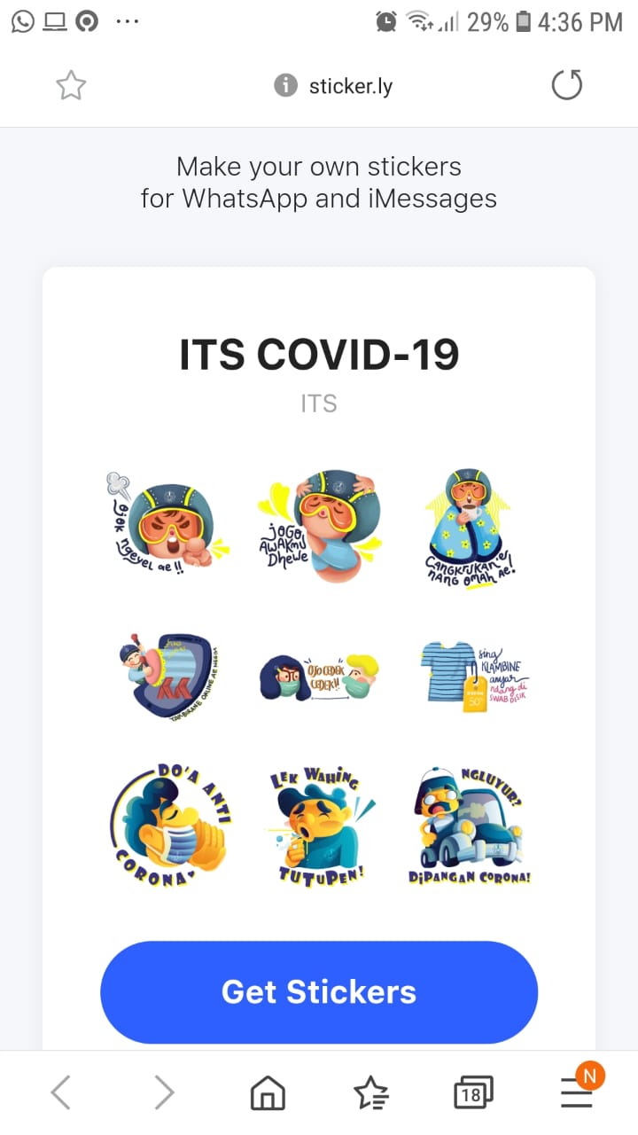 Tandheelkundig hoek onderpand ITS Campaigns for Covid-19 Prevention Through Stickers - ITS News