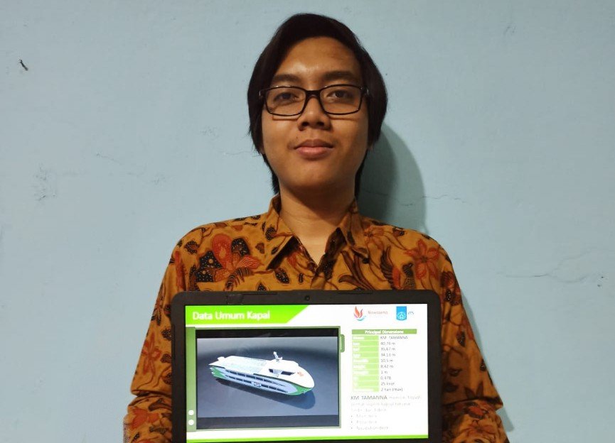 KM Tamanna rancangan tim mahasiswa ITS