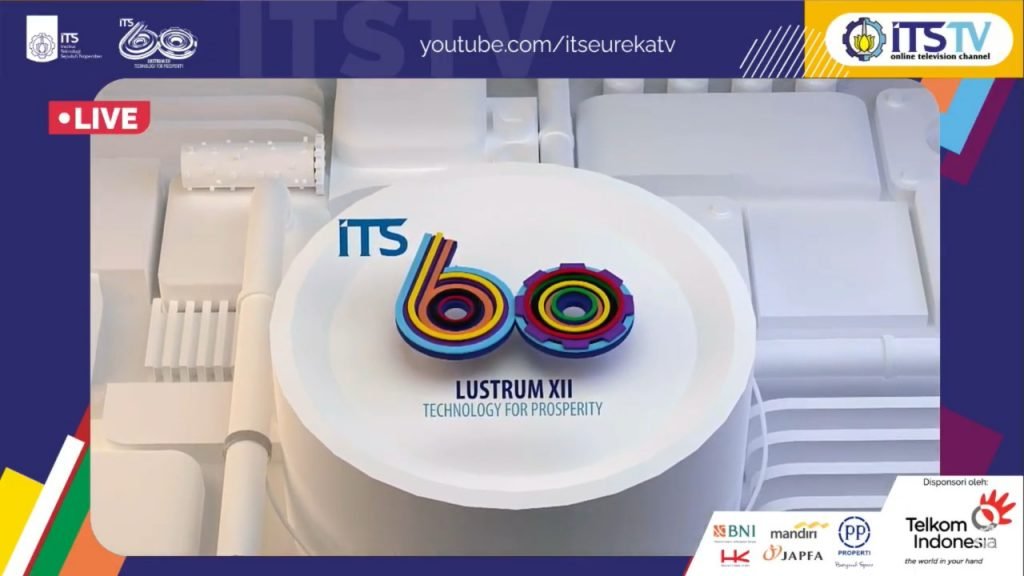 Logo Lustrum XII atau Dies Natalis ke-60 ITS diperkenalkan dalam pembukaan rangkaian kegiatan yang resmi dibuka oleh Rektor ITS secara virtual