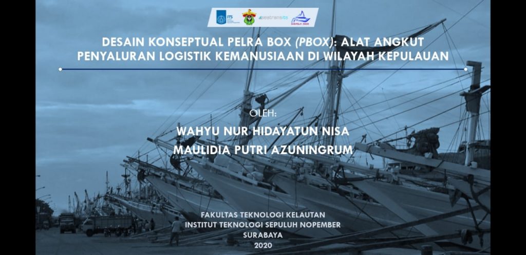 Gambaran gagasan inovasi oleh dua mahasiswa Departemen Teknik Transportasi Laut ITS yang berhasil meraih juara pertama lomba esai KONKA 2020