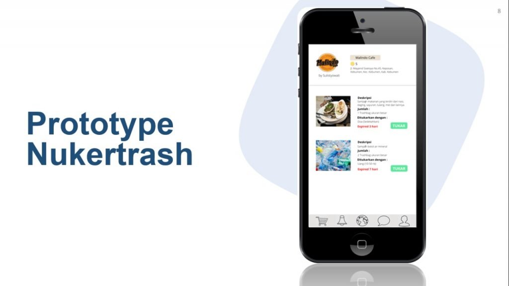Deskripsi sampah yang bisa ditukarkan oleh pengguna aplikasi NUKERTRASH