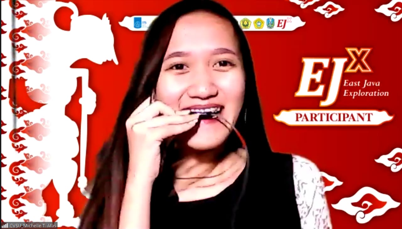 Salah satu peserta internasional dari Cavite State Univeristy Main-Campus Filipina, Michelle T Atas