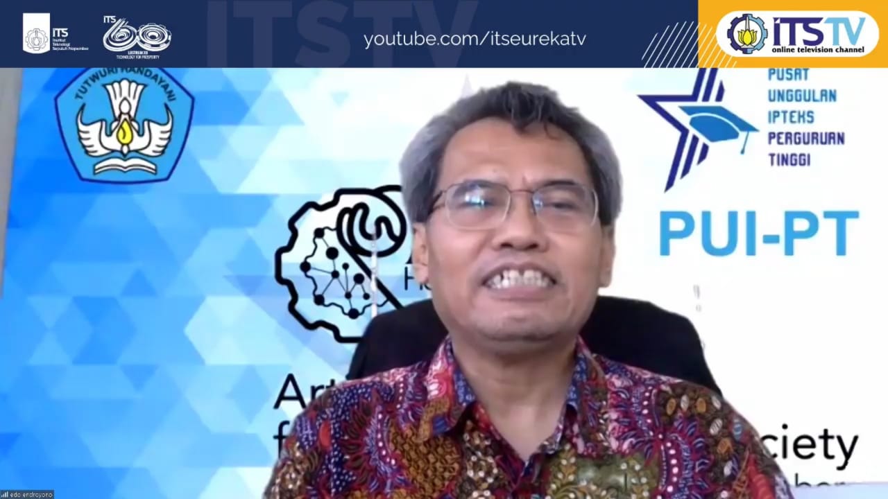 Kepala PUI-AIHeS Dr Ir Endroyono DEA saat menyampaikan Laporan Terbentuknya PUI-AIHeS secara daring