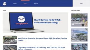 Laman berita Elang System yang dapat diakses oleh masyarakat
