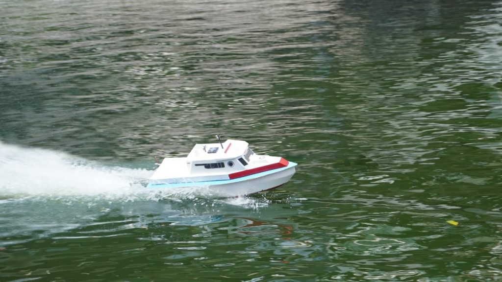 Kapal Nala Sadewa garapan tim Barunastra yang ditenagai Engine berkapasitas maximum 32 cc berlaga dalam KKCTBN 2020