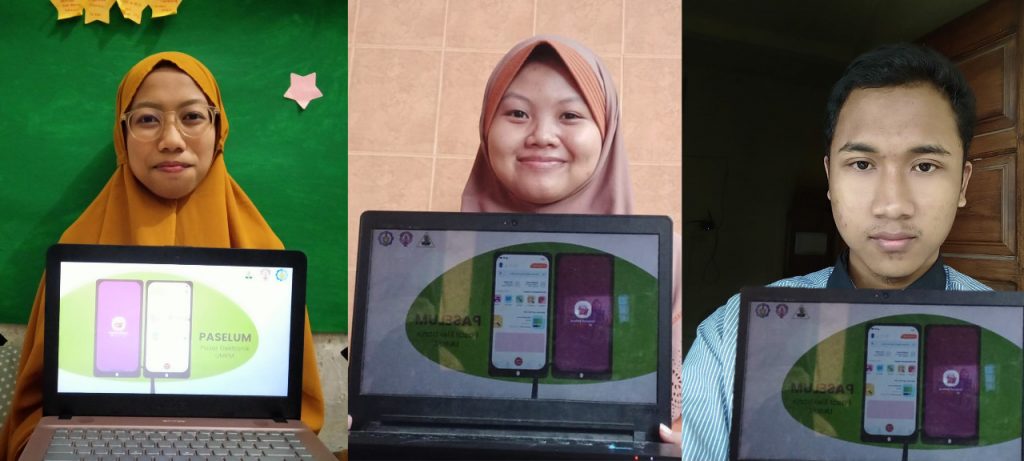 (dari kiri) Shabrina Nur Lathifatul AfifahMaya, Kencana Wulandari, dan Arjun Aksan yang merupakan tim mahasiswa ITS penggagas Paselum